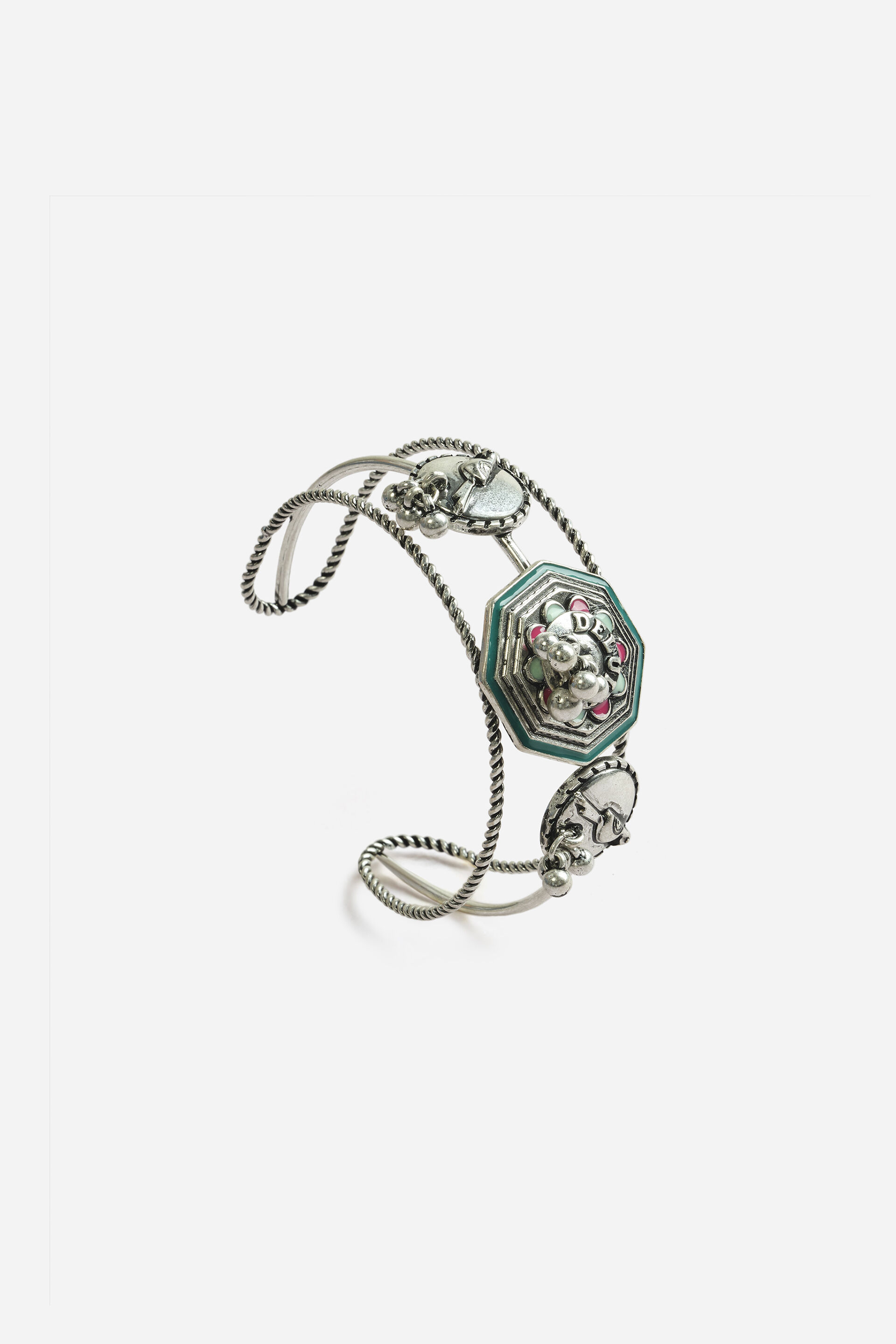 Bead Cluster Cuff Bracelet, , image 2